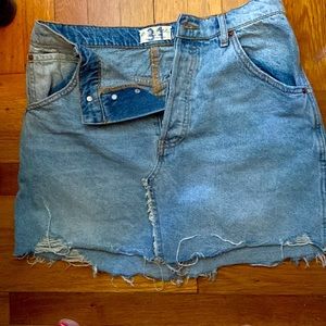 Free People Denim Skirt